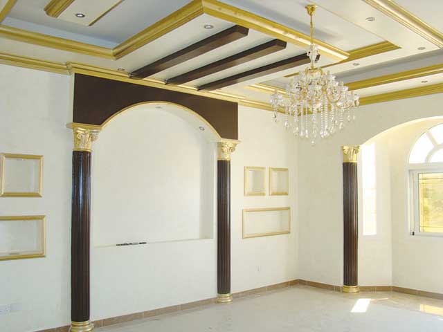 ديكور سقف مجلس فخم - أفضل ورشة حدادة بالرياض