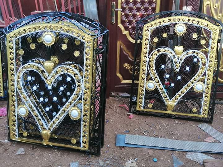 شبابيك حديد منقوشة الرياض - تفصيل شبابيك فاخرة