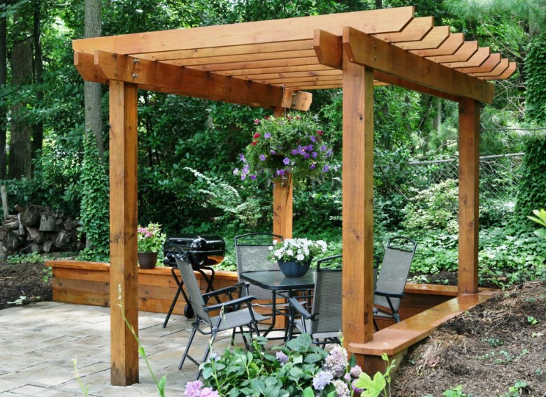 مظلة خشبية للاحواش - تفصيل سواتر ومظلات