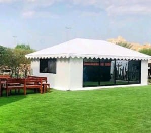 بيت شعر ملكي بتصميم عصري - مؤسسة القاسم - مقاول حدادة معتمد